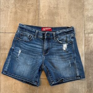 Arizona Jean Company juniors Distressed Jean Shorts